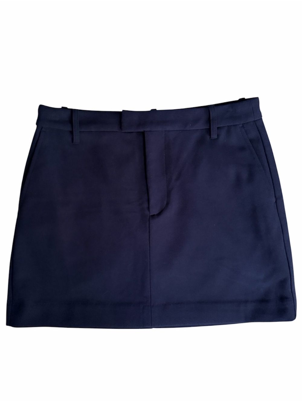 GAP Navy Belt-Loop Mini Skirt Preppy, Academia, School Boy style skirt NWT 4